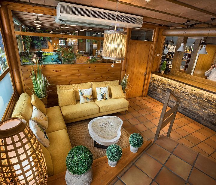 Recepción del Hotel Les Brases